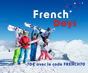 - 70 euros with the code FRENCH70