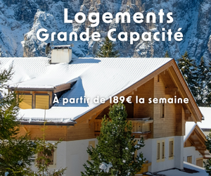 Ski accommodations for groups and families starting at 189 euros per week